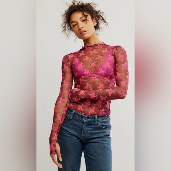 FP Intimately Two tone lady lux layering top - NWOT zinfandel combo - Picture 3 of 5